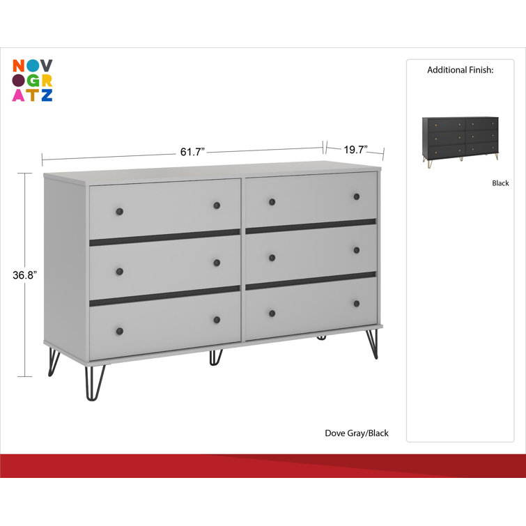 Novogratz owen deals 6 drawer dresser